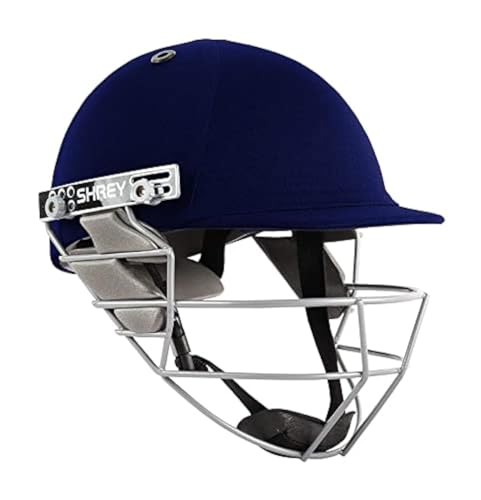 Casco de cricket Shrey Star de acero para mejorar tus bateos en la práctica