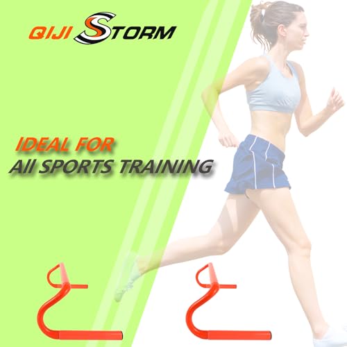 10 pcs 634 speed agility training hurdles with 6 marker cone durable detachable training equipments plyometric all speed hurdle for athletes soccer basketball football practice