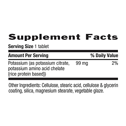 Country Life Potassium, Promotes Nerve And Muscle Health, 99Mg, 250 Tablets, Certified Gluten Free, Certified Vegan #TOP1