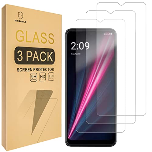 Image of Mr.Shield [3-Pack] Designed For T-MOBILE (REVVL 6 PRO 5G) [Tempered Glass] [Japan Glass with 9H Hardness] with Lifetime Replacement
