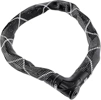 ABUS Kettenschloss Iven Chain 8210 – Fahrradschloss aus gehärtetem Stahl – mit Kunstfaserummantelung Sicherheitslevel 10 – 85 cm – Schwarz