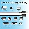 AYBB 6ft USB 2.0 Cable PC Laptop Data Sync Cord Lead Compatible with Yamaha E243 PSR-E243 PSRE243 KIT 61-Key Portable Digital Piano Keyboard #4