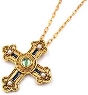 Jeweled Renaissance Cross Necklace by Heritage Museum Jewelry Replicas…