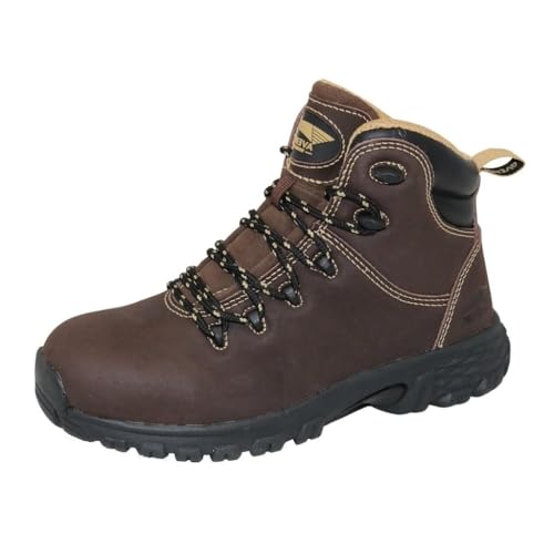 Avenger Work Boots Nautilus/Avenger Women's, Flight Brown, Alloy Toe, SD, WP Hiker (11.0 M)
