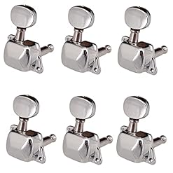 Myhoomowe Mécaniques semi-fermées 6R Chevilles d’accordage en métal chromé pour accessoires de guitare - Les Beatles, Paul McCartney, John Lennon, RIngo Starr, George Harrison