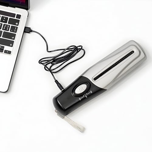 Retoo Aktenvernichter Tragbarer, A6 Multifunktionaler Mini USB Elektrischer, Breite des Papiereinlasses 11 cm für Büro Haushalt Kreditkarte Aktenvernichter Kompakt Papier Shredder Dokumentenvernichter