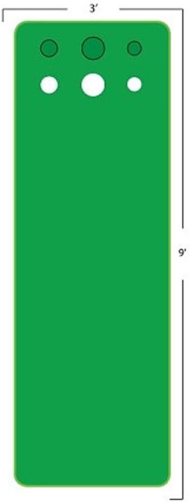 Big Moss Golf Competitor V2 Series 3' X 9' Practice Putting Chipping Green with 3 Cups