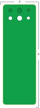 Big Moss Golf Competitor V2 Series 3' X 9' Practice Putting Chipping Green with 3 Cups