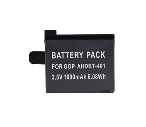 Rechargeable Battery 3.8V/1600mAh for GoPro HERO4 AHDBT-401 Black and HERO4 Silver Cameras Battery