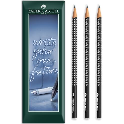 Lápices de grafito Faber-Castell B x3 miniatura 1