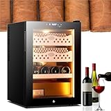 cave a vin encastrable grande capacité Système de refroidissement par air uniforme à 360° : équipé d'un refroidissement par air tridimensionnel à 360°, cette cave électrique fait circuler l'air uniformément for protéger les cigares d'un séchage inégal ou de l'humidité. La technologie de circulation d'air de la cave à cigares aide à préserver la saveur et à maintenir une qualité constante.