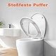 SURFOU Toilettendeckel mit Absenkautomatik, O-Form WC Sitz bis 150 kg Belastbar, Weiß Klodeckel und Klobrille, Quick-Release, Einfache Montage, Leise & Universell Passend