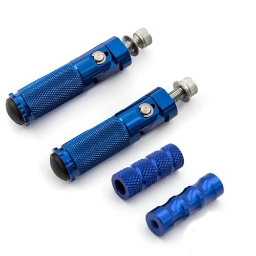 Reposapiés Plegables Para Motocicleta Para YZF R1 R6 R3 R25 Para MT03 Para MT07 Para MT09 Estriberas Moto(Azul)