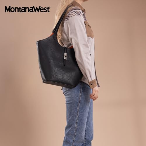 Montana West Hobo Bag for Women Shoulder Purse Handbags with Detachable Makeup Bag2