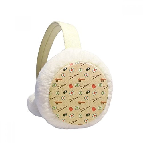Orejeras de invierno rosas de felpa plegables japonesas unisex para el frío