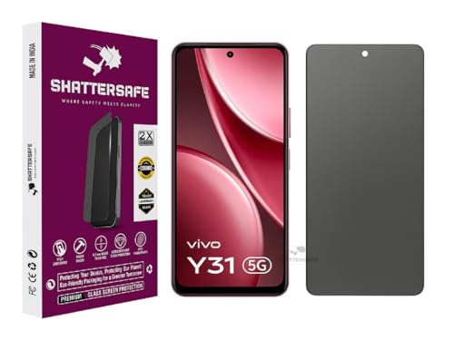 Image of Gorilla Matte Tempered Glass Compatible For Vivo Y31 5G [Pack of 1] - Anti Glare, Scratch Resistant, Edge to Edge Protection With Easy Installation Kit & Case Friendly Fit.