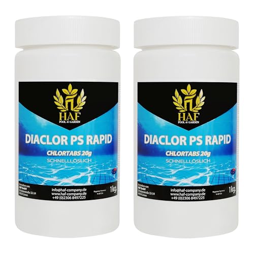 HAF® Schnelllösliche Chlortabletten 20g mit hohem Aktivchlor Gehalt |...