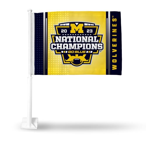 Drapeau Michigan Wolverines NCAA résistant au vent pour voiture - 2