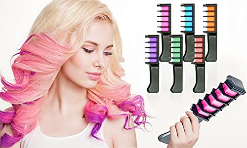 Fully Hair Color Spray Temporary Hair Highlight Color Chalk Temporary Hair Color Chalk Set Of 6 Pcs 20 Gram Pack Of 1 Multicolor