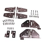 Schwarz / Chrom Rugged Ridge 11180.03 Scharnier-Set, Chrom, Schwarz