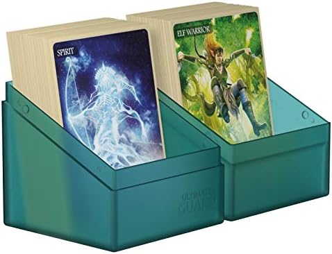 Ultimate Guard Boulder 100+ Classic, Deck Case for 100 Double-Sleeved TCG Cards, Malachite, Secure & Durable Storage for Trading Card Games, Soft-Touch Finish - 3
