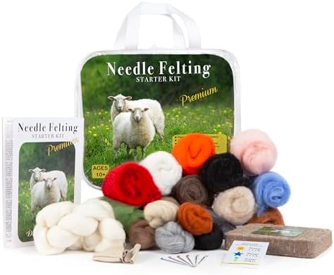 Complete Needle Felting Craft Starter Kit for Beginners, Premium ...