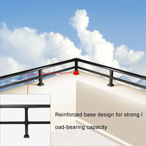 Clôture et balustrade d'extérieur avec rallonge murale horizontale
