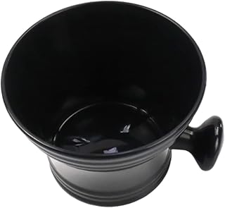 Minkissy Navalhas Masculinas Barbear Sab?o Tigela Barbear Creme Caneca Barba Barbear Caneca Lisa de Barbear Barbear Caneca de Scuuttle para Home Salon Acessórios Masculinos Sabão De Limpeza
