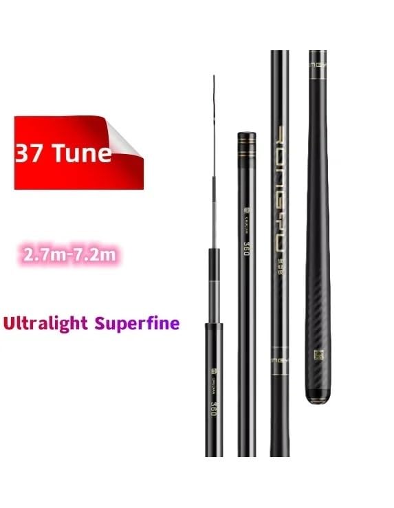 Canne a peche en carbone superfine de haute precision structure de 4.8m - 2