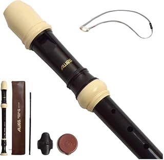 AULOS ソプラノリコーダー ジャーマン式 502B(G) ネックストラップ ソプラノリコーダー用 NS-S セット