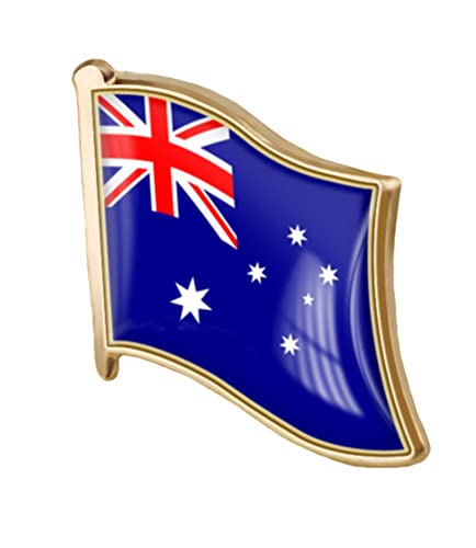 vmcoatdu Australia Flag Pin Badge International Travel Brooch Metal Alloy Souvenir Pin for Hat Clothes Backpack (Australia)
