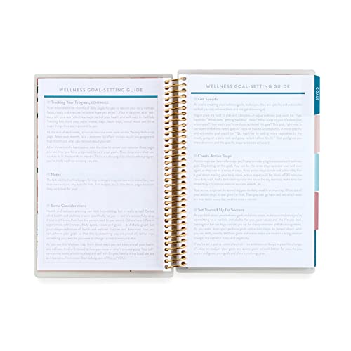 Erin Condren Coiled A5 Daily Wellness Planner, Features 160 Pages Of Thick, Bleed Resistant 80 Pound Mohawk Paper Boost Productivity, Durable, Pretty, Cute, Stylize #TOP1