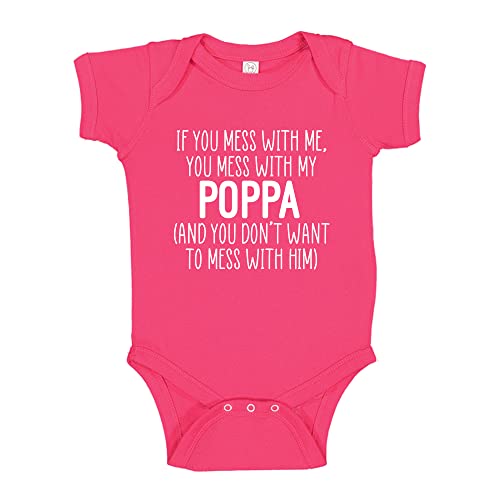 Poppa Baby Clothes Don't Mess with My Poppa Infant Bodysuit One Piece or Toddler T-Shirt