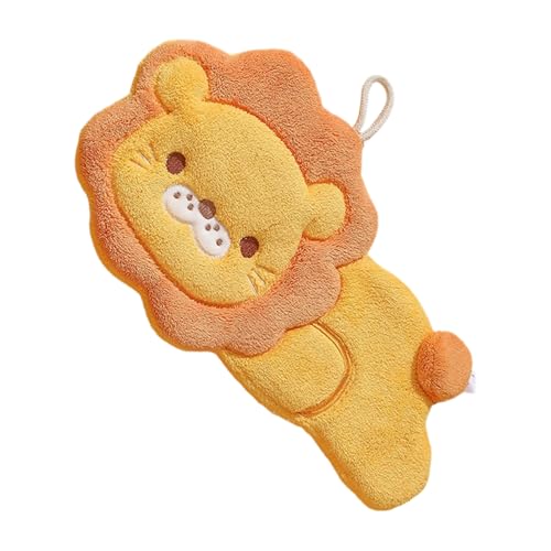Genérico Encantadoras Toallas De Mano para El Cuarto De Baño | Toallitas con Diseño de León,Toalla De Mano Absorbente - para Niños Gimnasio Ducha Cocina Playa Dormitorio