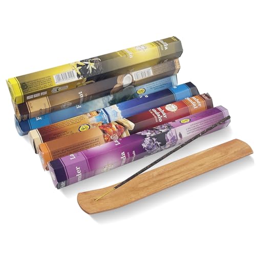 Rseuphiee Set di 120 Pezzi Incenso - 6 Profumi: Lavanda,