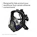 3M Ultimate FX Full Facepiece Reusable Respirator, FF-402, NIOSH, ANSI, Six-Strap Harness for a Secure Comfortable Fit, Cool Flow Valve, Passive Speaking Diaphragm, Medium