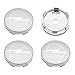 YSTC 4Pcs 60mm Alufelgen Felgendeckel Radnabenkappen für Opel Astra H G J Insignia Mokka Zafira Corsa Ampera, Wasserdicht Anti-Rost Ersatzteil Nabendeckel, Abzeichen Hub Center Caps Auto Zubehör