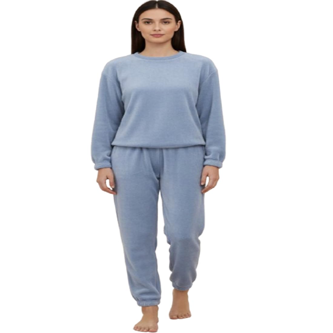 ukal Women's Wool Solid Top And Pyjama Set-picture-46