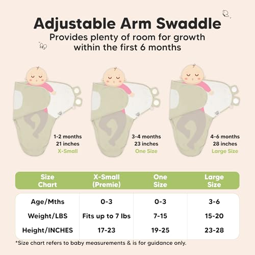 Image of 3-Pack Organic Baby Swaddle Sleep Sacks - Swaddles for Newborns, Infant 3-6 Months, Baby Girls, Boys, Soft & Snug Newborn Sleep Sack, Nursery Swaddling Blankets (Dino Ridge, L)