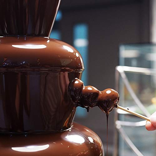 Micnaron 32 Ounce Chocolate 304 Stainless Steel Chocolate Pro Fountain.2 Lb Capacity Chocolate Fondue Fountain,4 Tiers Electric Chocolate Fountain For Party #TOP7