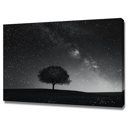 Art mural de paysage impression sur toile encadrée 50x70cm WODJEM