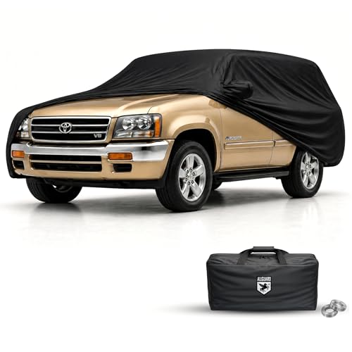 Image of Scratch Resistant Indoor SUV Cover with Warranty Compatible with Toyota 2003-2024 4Runner - Black Satin Ultra Soft Material SUV Cover SUV Accessories