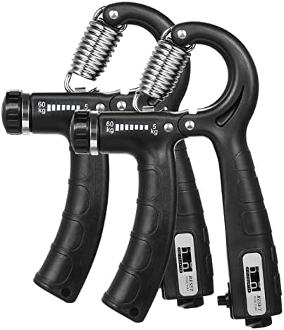 Mistaha Sayaç ile 2 adet El Kavrama Güçlendirici 5-60kg Ayarlanabilir Direnç Fitness El Egzersizi Kas Geliştirme Bilek Eğitimi için - Görsel 1