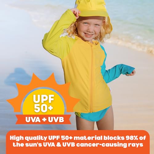 Image of SwimZip UPF 50+ Long Sleeve Rash Guard for Boys' and Girls' - Baby, Toddler, Kids