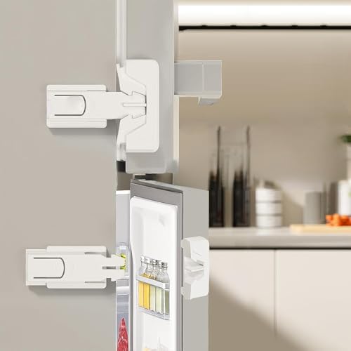 2Pack 2024 Updated Refrigerator Lock No Tools Required
