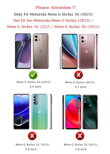 Capa para Moto G Stylus 5G 2023: Capa protetora de camada dupla para celular resistente à prova de choque com protetor de tela – amortecedor de proteção militar resistente – Motorola Moto G Stylus 5G 2023, verde