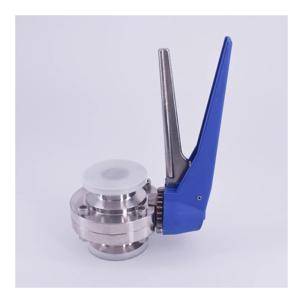 19mm -108mm Pipe OD x Tri Clamp Squeeze Trigger Flow Control SUS 304/316 Stainless Steel(51mm Od K64mm,316)