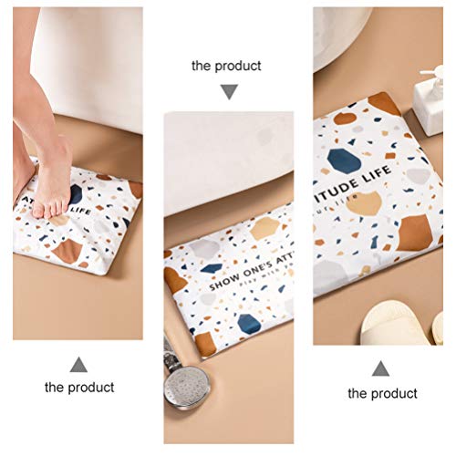 Tapete de piso YARNOW com secagem rápida, absorve água, tapete de cozinha, tapete antiderrapante par