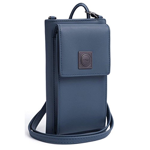 Preisvergleich Produktbild Handy Schultertasche, Handytasche Kleine Umhängetasche, Geldbeutel Geldbörse für Dame Mädchen Frauen, Portemonnaie Handyhülle Cross Body Bag Wallet for iPhone Samsung Huawei Telefon Under 5.5 zoll