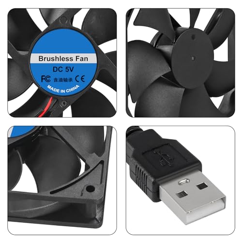 Ventilateur de refroidissement CPU 120mm USB 5V pour radiateur informatique - 2